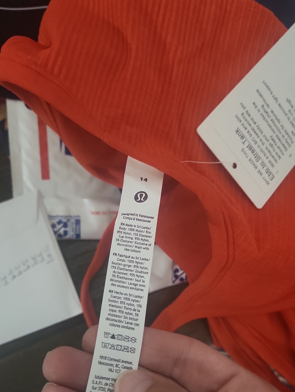 Ebb To Street Waist-Length Racerback Tank Top NWT - Picture 5 of 5